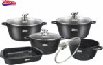 Puodas aliuminio su keramikos danga 11.6L 32x14.5cm VN-ME-32CL VANORA - Image 4