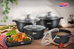 Puodas aliuminio su keramikos danga 11.6L 32x14.5cm VN-ME-32CL VANORA - Image 5