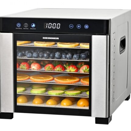 Vaisių ir daržovių džiovintuvas 550–650 W, 23,6 l HFD-KD600SS HEINNER