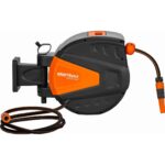 Automatinė sodo žarnos ritė 25 m + 2 m 1/2″ Kraftdele KD2154 - Image 2