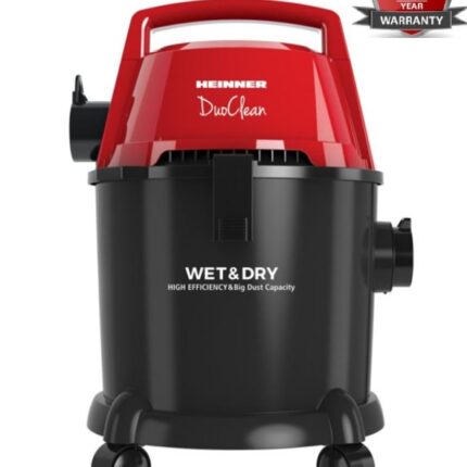 Sauso / šlapio valymo dulkių siurblys 1.4 kW, 21L HVC-MWD1400P-BK HEINNER