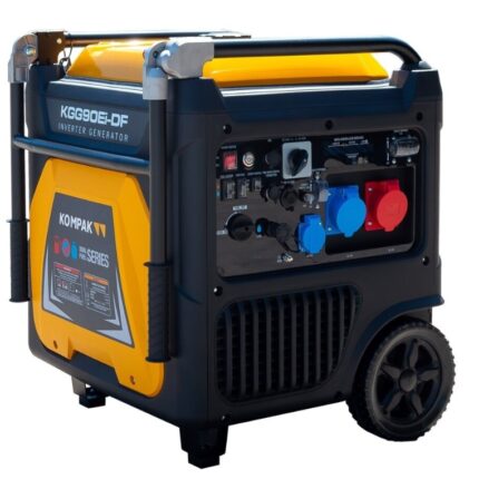 Inverterinis trifazis hibridinis (benzinas/dujos) generatorius su ATS, 8.9 kW (400/230V) Kompak KGG90Ei-DF
