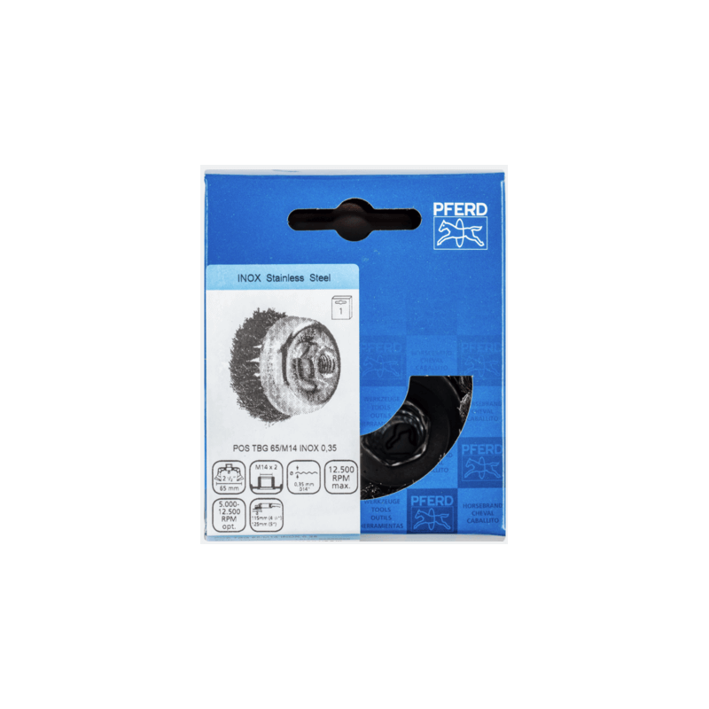 metalinis-sepetys-taurele-o65-pferd-tbg-inox-035 Metalinis šepetys-taurelė Ø65 PFERD TBG INOX 0,35 - Image 1