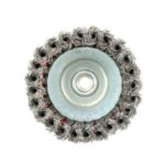 Šepetys vielinis puodo tipo, susuktas, su žiedu M14 Ø125mm - Image 3