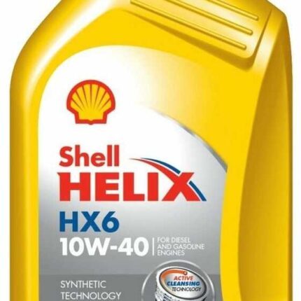 Pusiau sintetinė variklinė alyva SHELL 10W40, 1L (keturtakčiams varikliams -generatoriai/ sodotechnika)