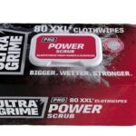 Drėgno valymo servetėlės UltraGrime PRO Power Scrub XXL (80 vnt/pak)