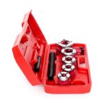 Vamzdinių sriegpjovių rinkinys 5 vnt. su terkšle 3/8"-1 1/4" - Image 2